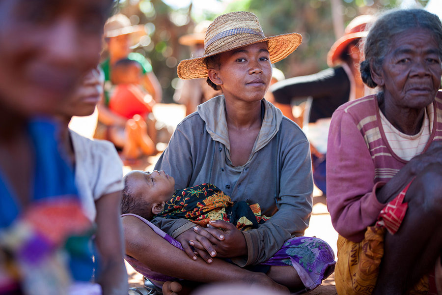 Madagascan villagers