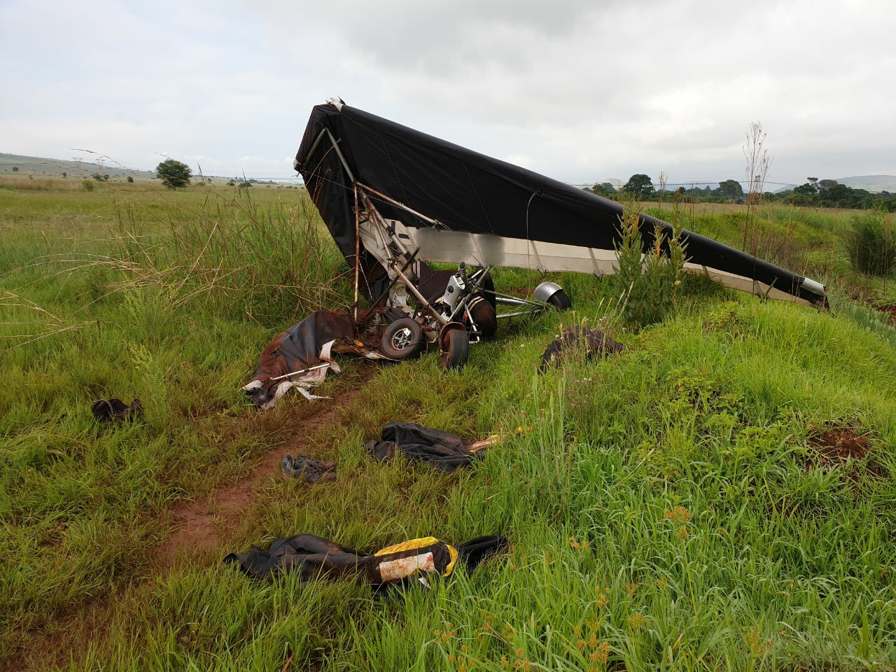 Two injured in aircraft crash