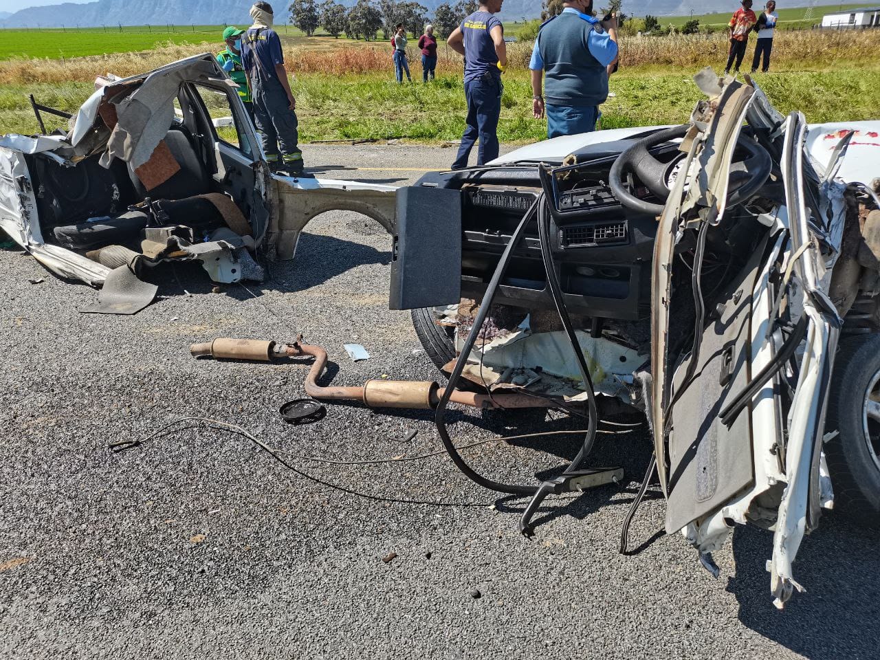 Five injured in truck collision