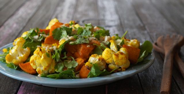 Sweet Potato-and-Cauliflower Salad