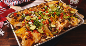 Cheeseburger nachos
