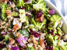 CREAMY BROCCOLI SLAW SALAD