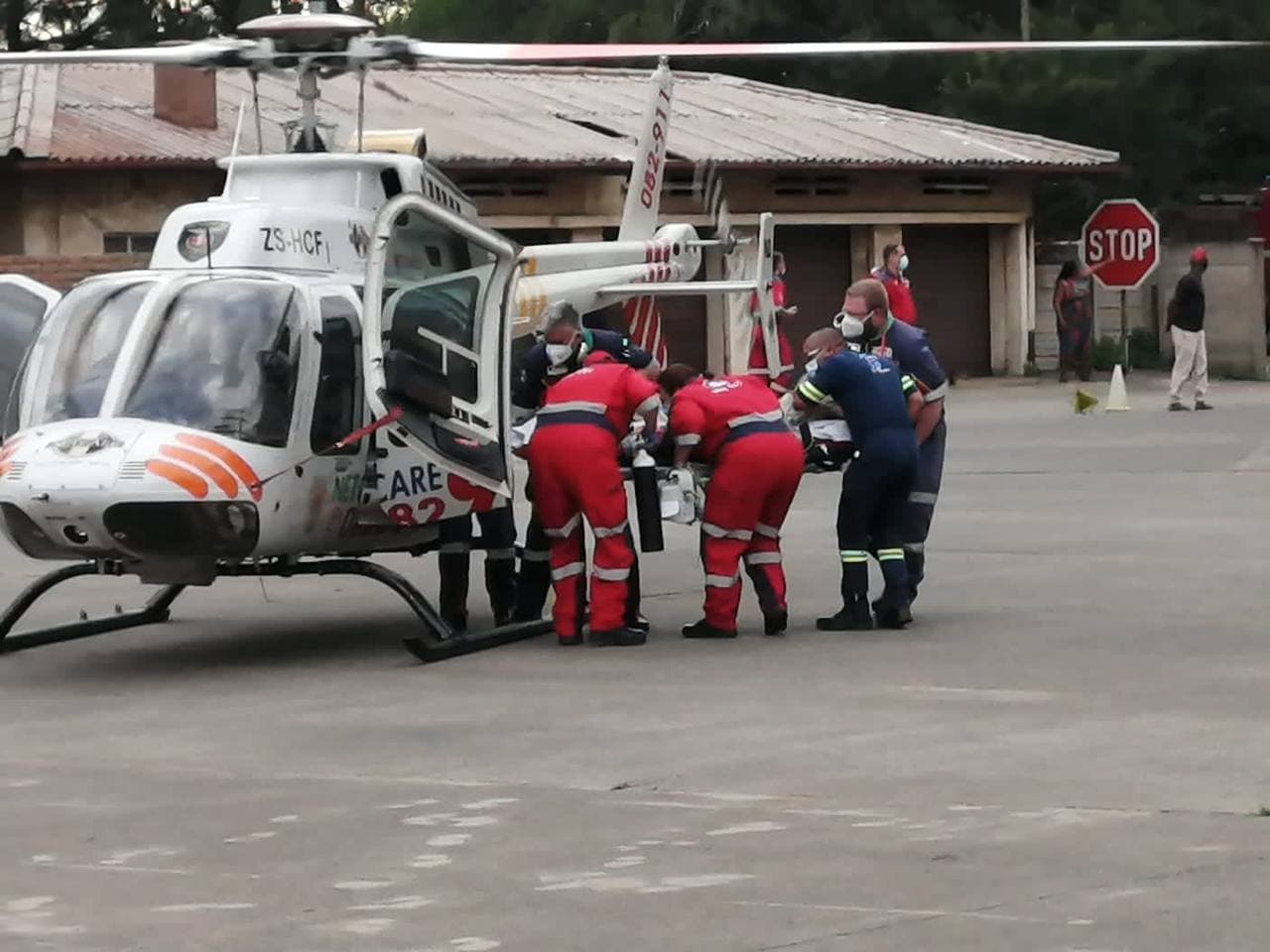 Delivery bike man sustained critical injuries