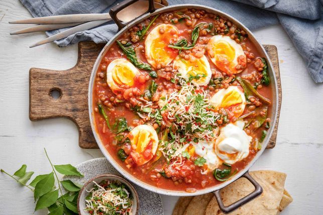 Indian lentil and egg curry recipe