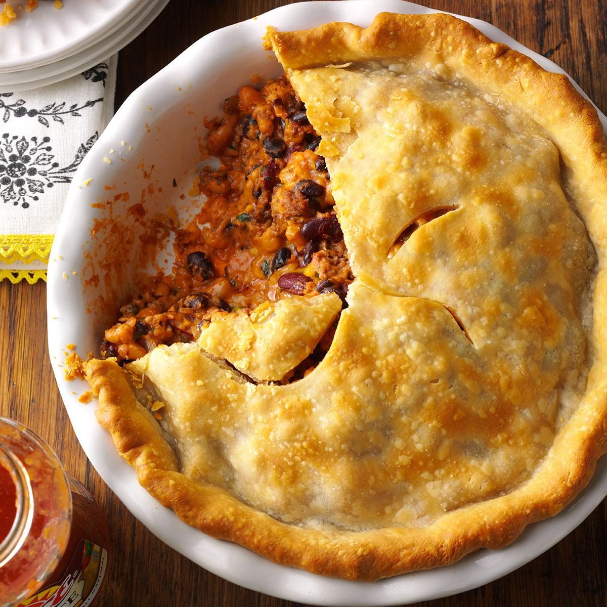 Mexican beef and bean pies recipe
