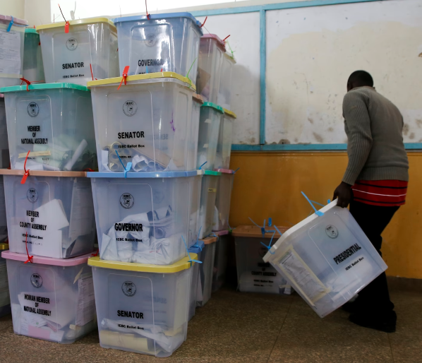 ballot boxes in Kenya