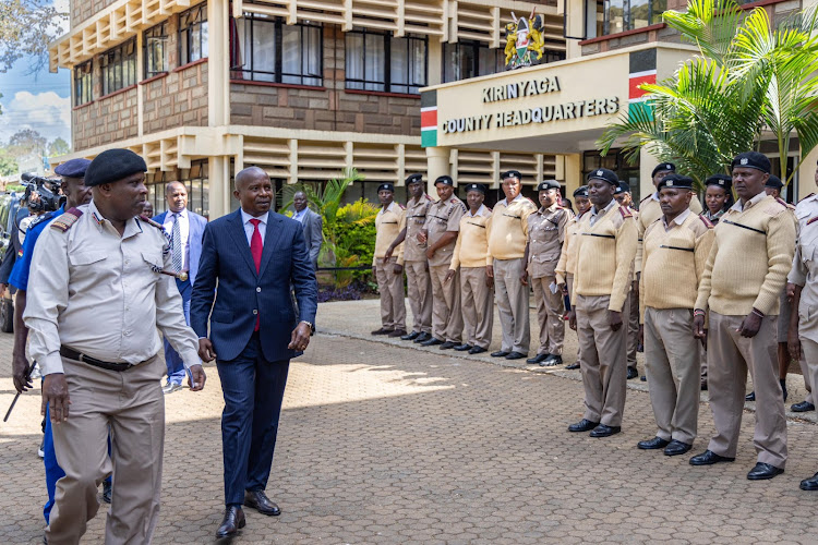 Kithure Kindiki meets with top security leaders from Mt Kenya