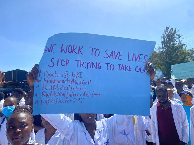 striking doctors in Kenya