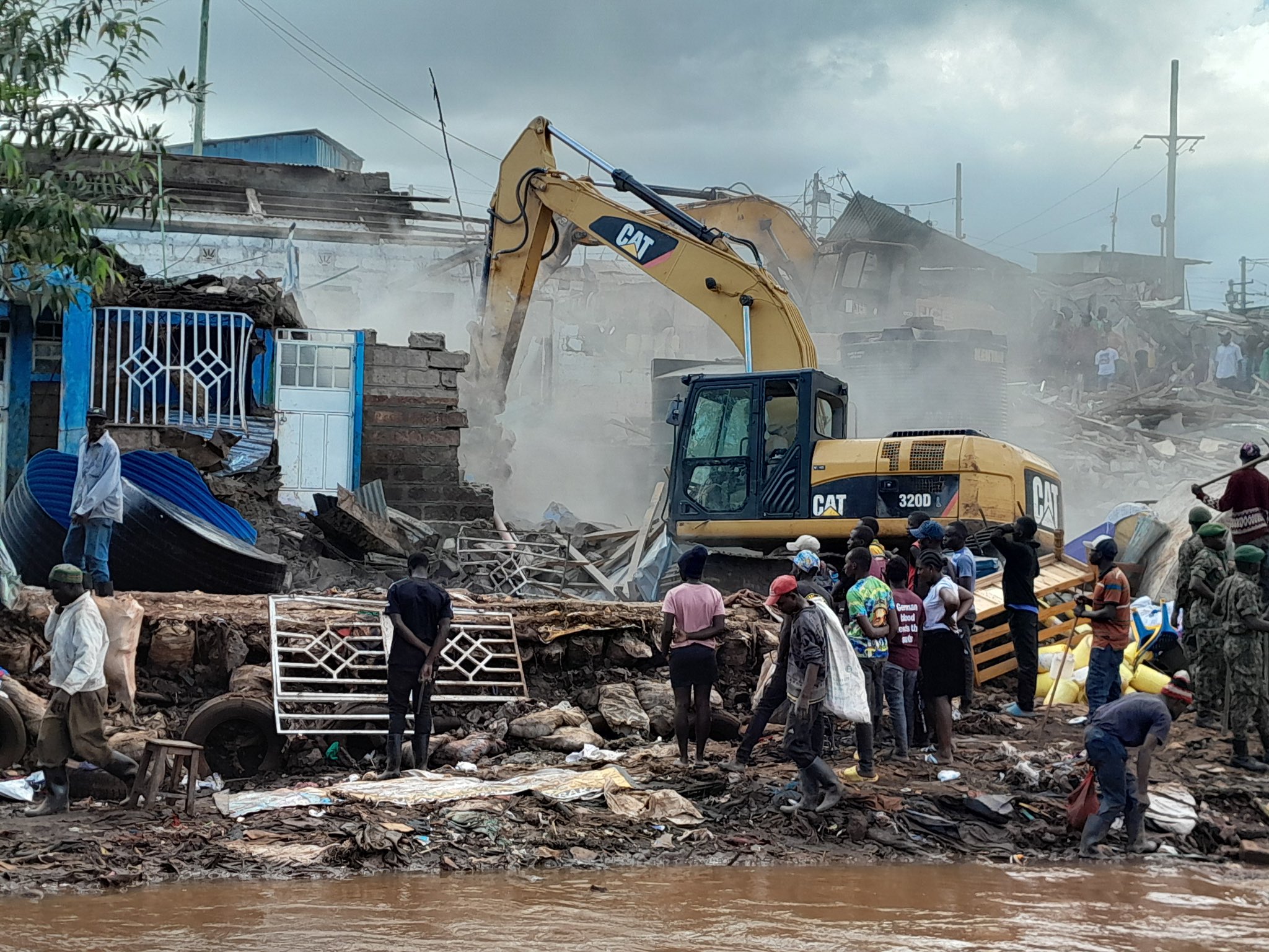 houses are demolished in Mathare